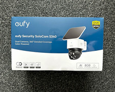 eufy Security SoloCam S340 Dual Camera Solar Outdoor WiFi 3K Pan/Tilt 8GB