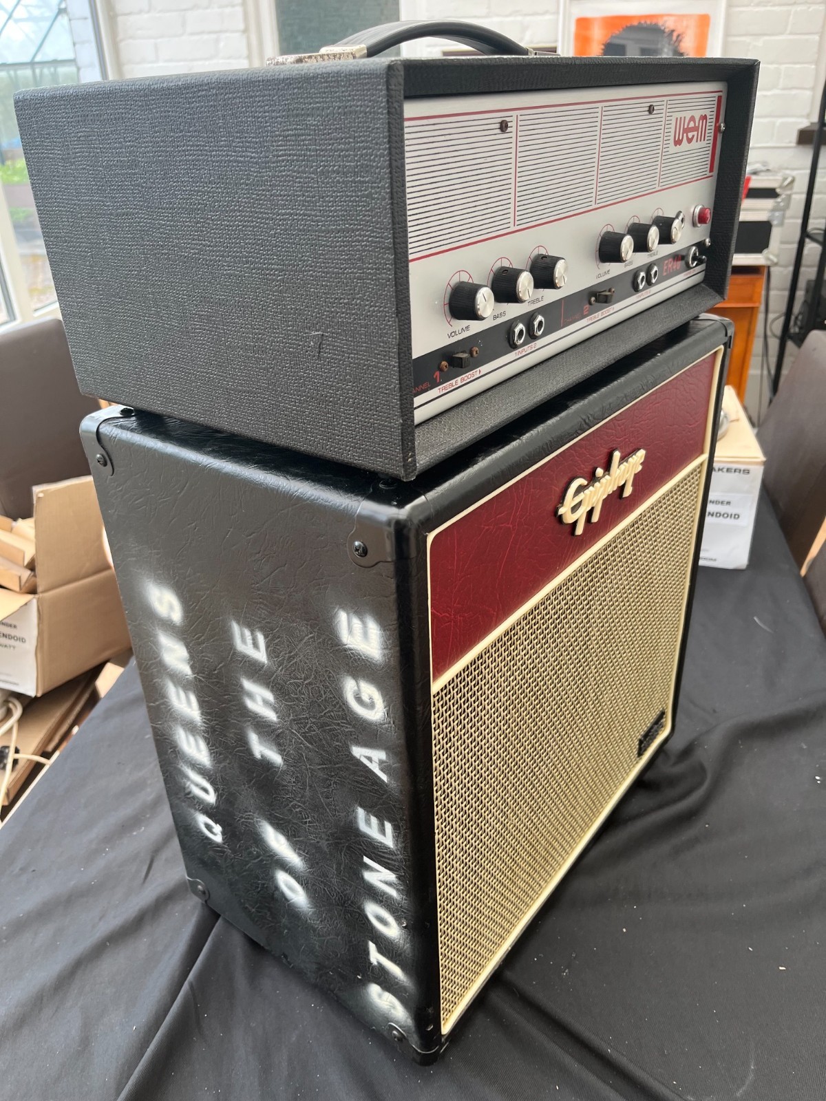 WEM ER40 amp and Epiphone 1 x 12 cab J Homme Q of Stone Age