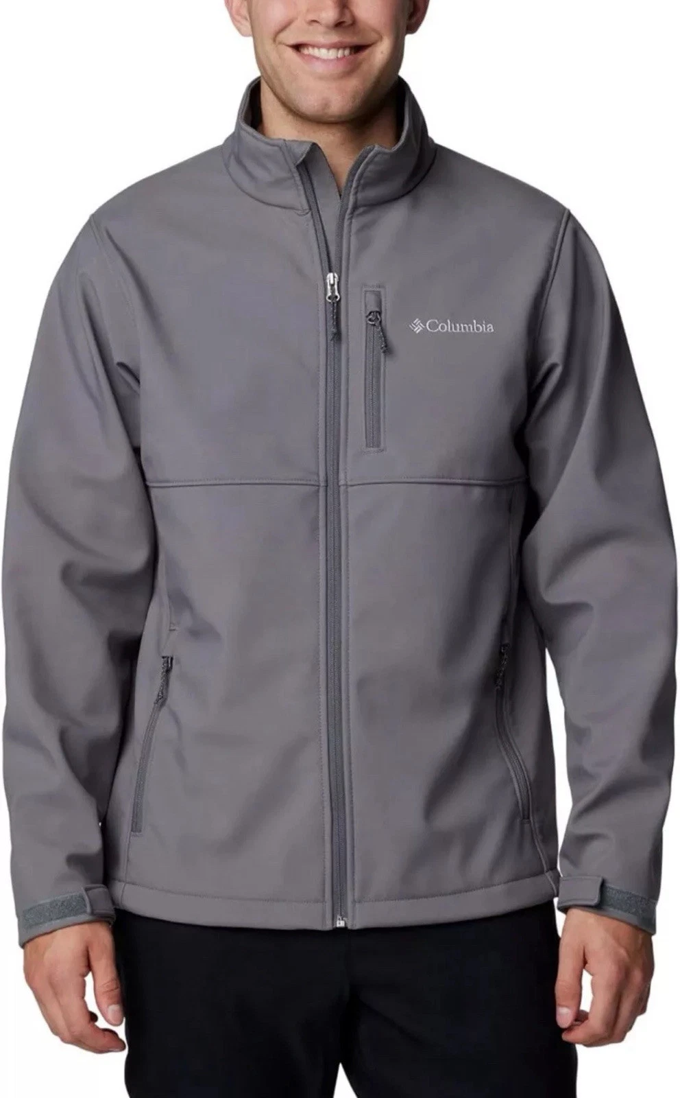 Columbia Bowen Lake Softshell Gray Jacket XM1244-028 Men’s Size S-M