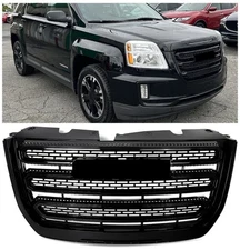 Fit For GMC Terrain SLE 2016-2017 Front Bumper Grille Assembly Gloss Black Trim