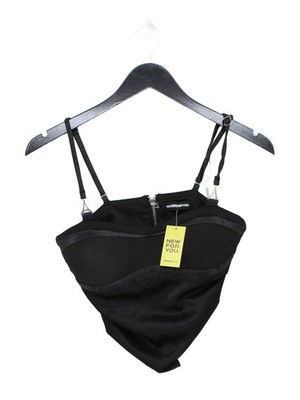 Maniere de Voir Damen Top UK 6 Schwarz Polyester