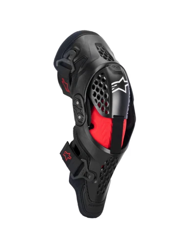 ALPINESTARS SX1 PLASMA KNEE GUARDS BLACK RED HINGED MOTOCROSS MX ENDURO BRACES