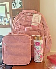 Pottery barn School LARGE BACKPACK LUNCH WATER ICE Bag Travel Barbie Princess Nw