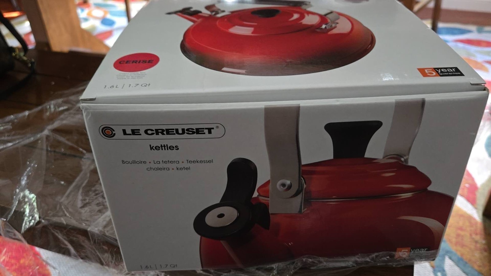 BRAND NEW Le Creuset demi 1.25 QT 1.1L Color: Cerise *Whistl