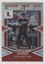 2020 Panini Elite Extra Edition College Tickets Holo Prizm Zach Britton 5p5