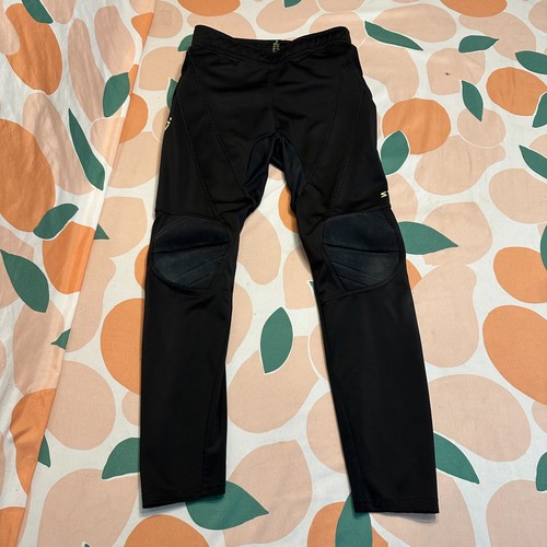 Storelli Exoshield Goalie Soccer Pants Men's Small Black Padded Stretch READ