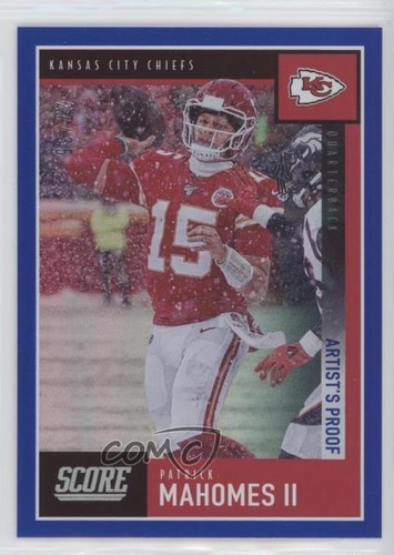 Patrick Mahomes II [Artist's Proof] #136 2020 Panini Score card
