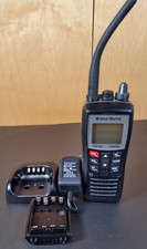 West Marine VHF155 Floating Radio with Charging Station  Battery Pack - Tested