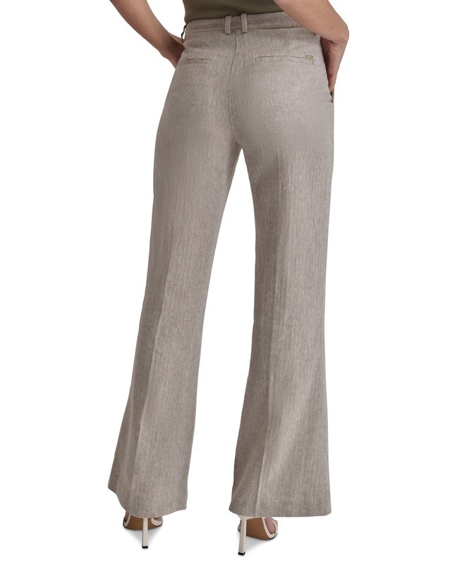 DKNY Women's High-Rise Slim-Fit Bootcut Pants (Light Fatigue, 4) image 4