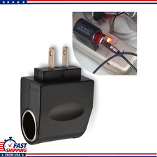 220V AC to 12V DC Car Cigarette Lighter Plug Adapter Trucks and Cars