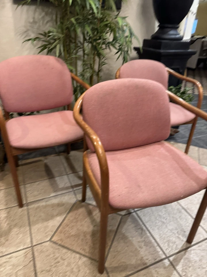 Thonet Vintage Bentwood MCM Chair Set 3 Pieces ; Solid Sturdy: price for all 3  - Image 4 of 4