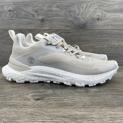 Timberland Solar Wave Low Mens 10 Tan Grey Knit Trail Hiking Sneakers