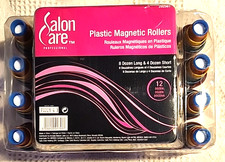 Magnetic Smooth Hair Roller Rack by Salon Care 12 Assorted, Brand-New, Curlers