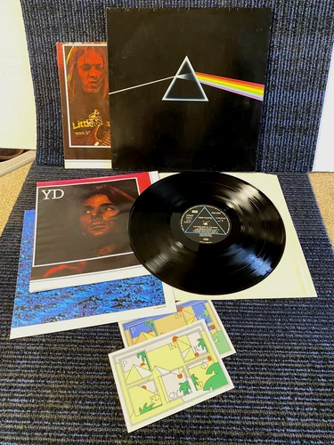 Pink Floyd Dark Side Of The Moon LP (VG+) 1973 German 1C 062-05249 + 3 Posters*!
