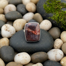 Mookaite Gemstone Ethnic Ring Size Adst.