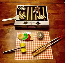 Melissa  Doug Grill  Serve BBQ Set - 18 Pieces of Wooden Play Food 09280 