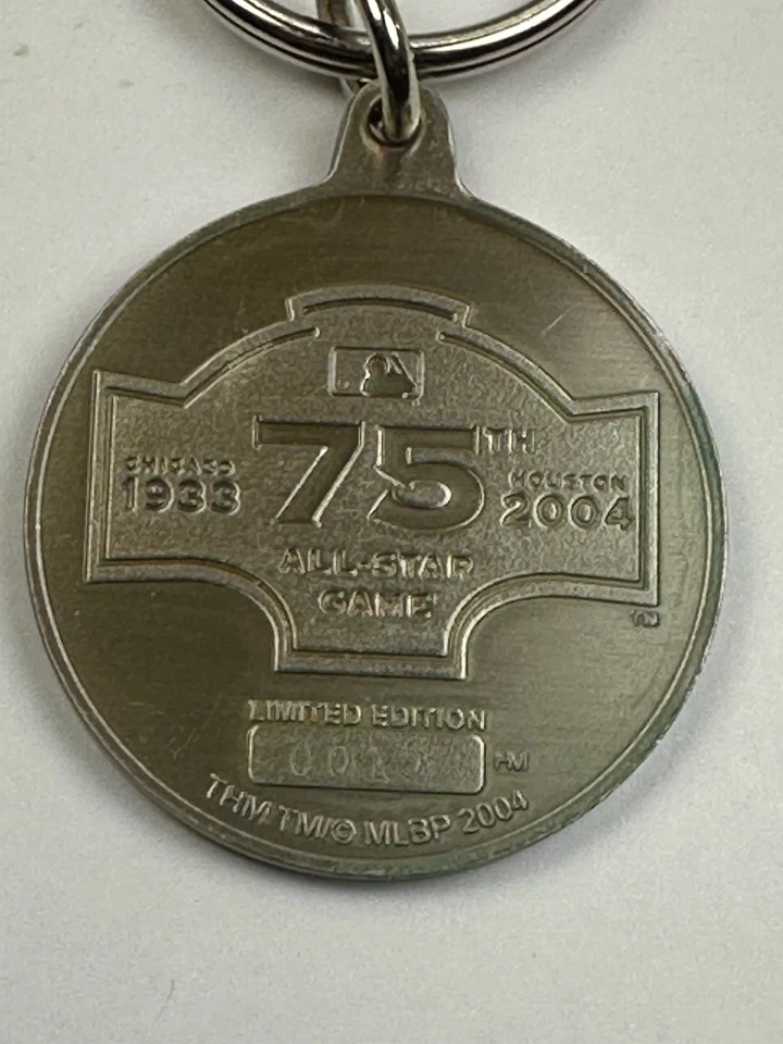 2004 MLB All Star Game Houston TX Medallion Keychain Limited Edition Number #19 - Image 3 of 4