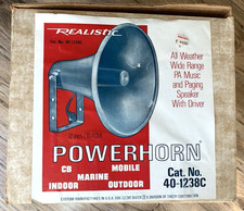 Realistic PowerHorn Speaker  All Weather  11 1/4"  40-1238C  Unused  NIB
