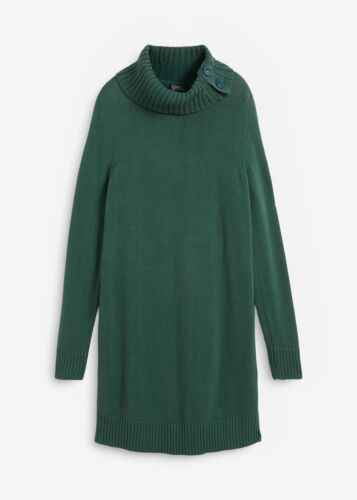 Long Pullover mit langen Ärmeln Gr 56/58 Mattgrün Damen Baumwoll-Pullover Neu* - Bild 1 von 1