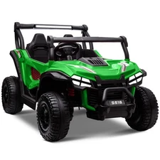 ZEOPHOL 24V Kids Ride On Car UTV Truck 4WD 2-Seater Electric Truck 80W*4 Green