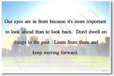 Our Eyes Are In Front... NEW Positive Attitude Classroom Motivational POSTER