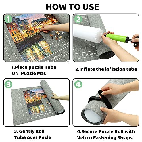 3000PCS Puzzle Mat Roll Up Jigsaw Puzzle Mat Roll Up RollUp