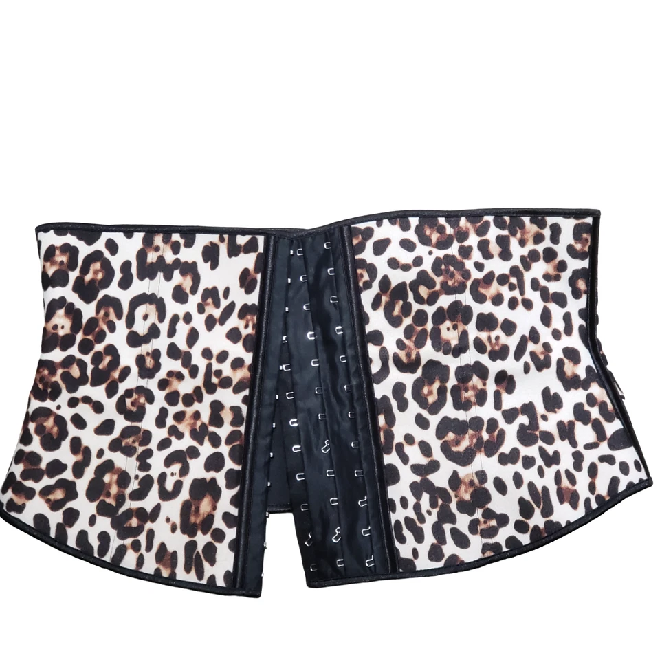 Corsé Ekouaer Entrenador de Cintura Mujer Bajo el Busto Negro Estampado de Guepardo 3XL 42 US 14 Foto 2 de 4