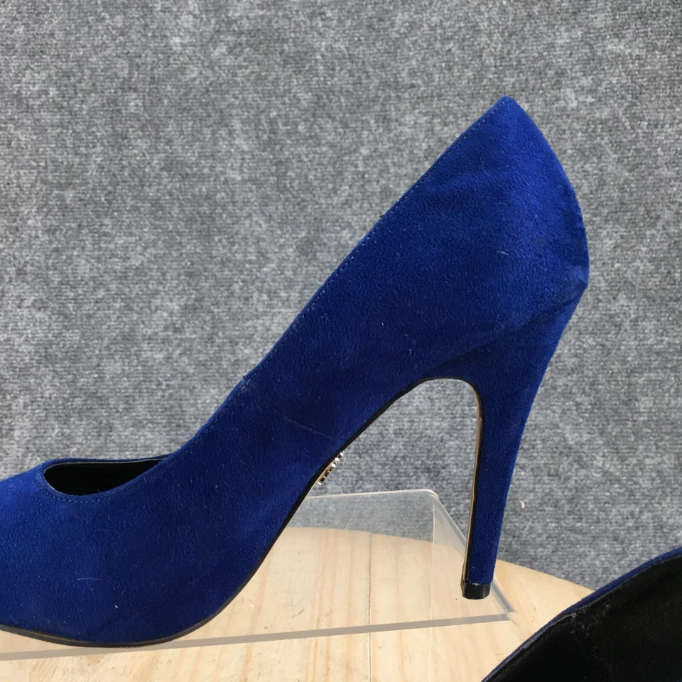 Zapatos de tacón Rock Republic para mujer 8 M Gwen informales sin cordones tela azul aguja Foto 3 de 4