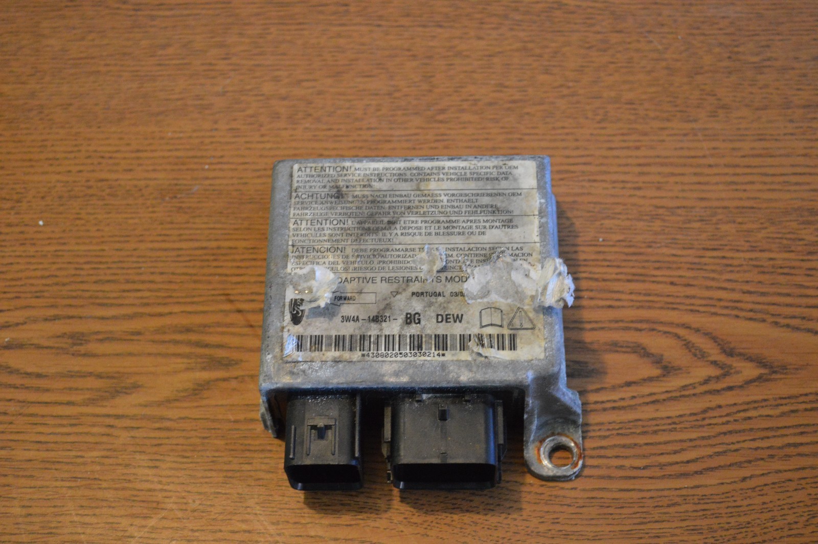 2003 LINCOLN LS AIR BAG CONTROL MODULE 3W4A14B321 eBay
