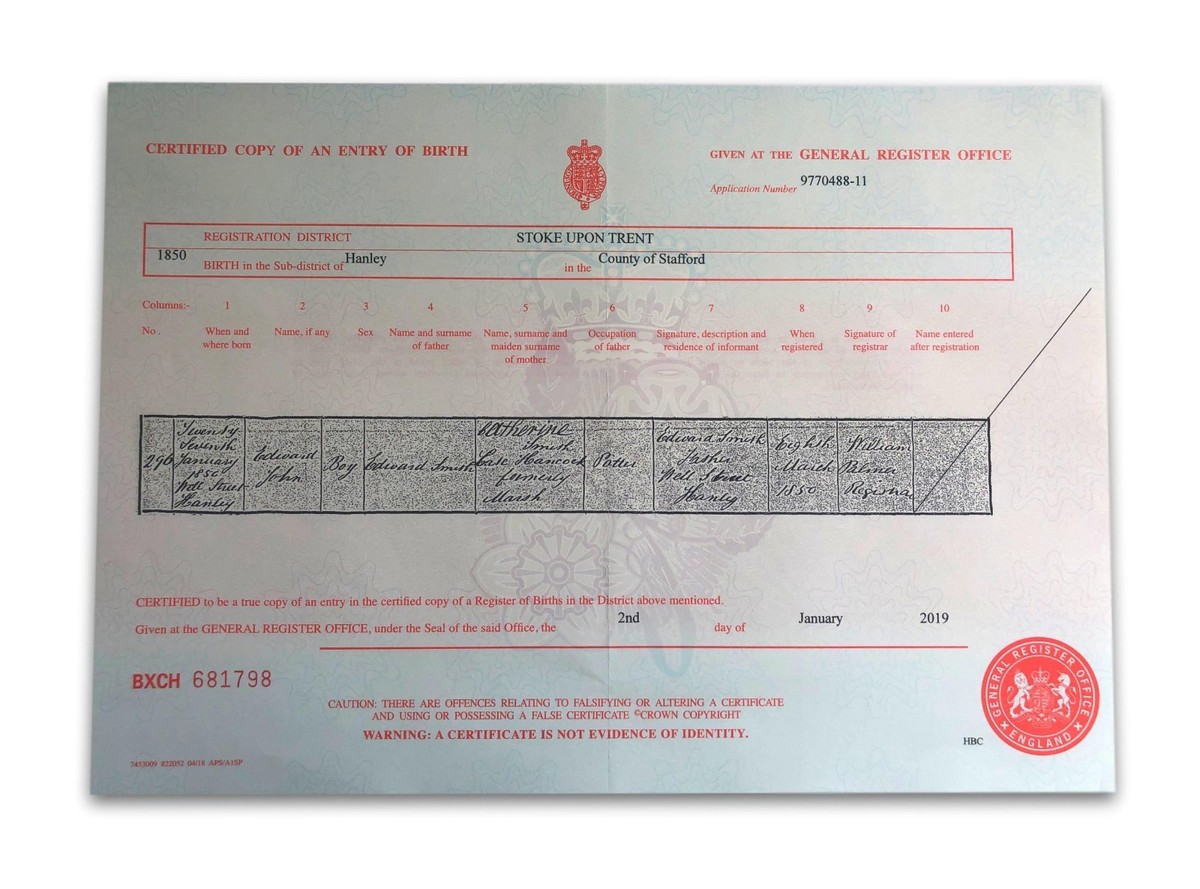 Where Is The Serial Number On The Birth Certificate - Infoupdate.org