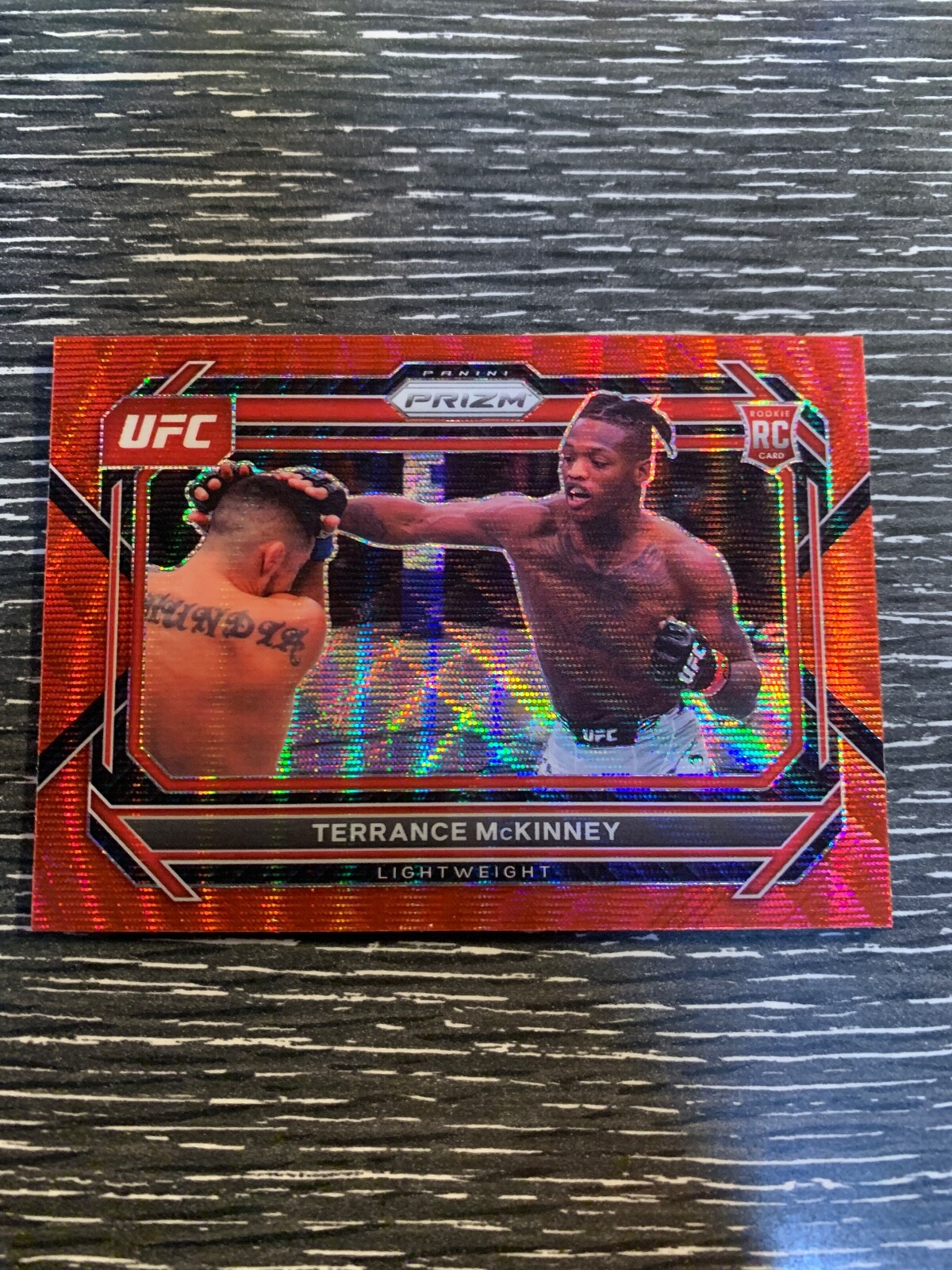 Terrance McKinney 2023 Prizm UFC #31 Rookie Red Wave Prizm