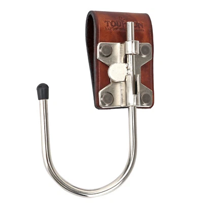 TOURBON Leather Steel Float Tool Hook Belt Holster Trowel Power Carry Concrete Work Hook
