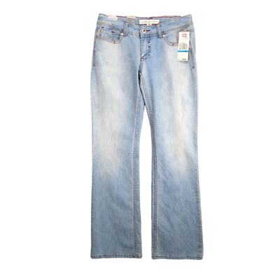 NWT Ecko Red Denim Foundry Low Rise Bootcut Jeans 30x34 Sz 9, Light Wash Y2K