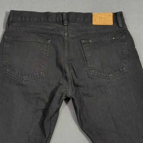 Polo Ralph Lauren Jeans Men's 33x30 Black Hampton Straight Cotton Denim - Picture 3 of 11