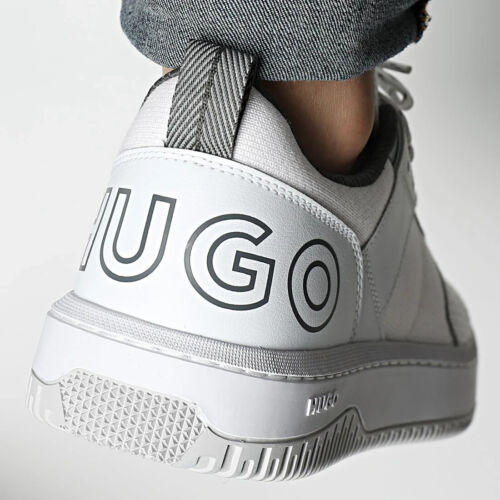 Mens Hugo by Hugo Boss Kilian Tenn Trainers Size 10 White RRP £189 BNIB - Picture 4 of 14