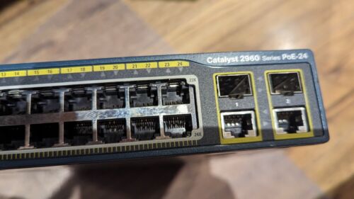 1X Cisco Catalyst 2960 (WS-C2960-24PC-L) 24 Port PoE Switch - Picture 3 of 3