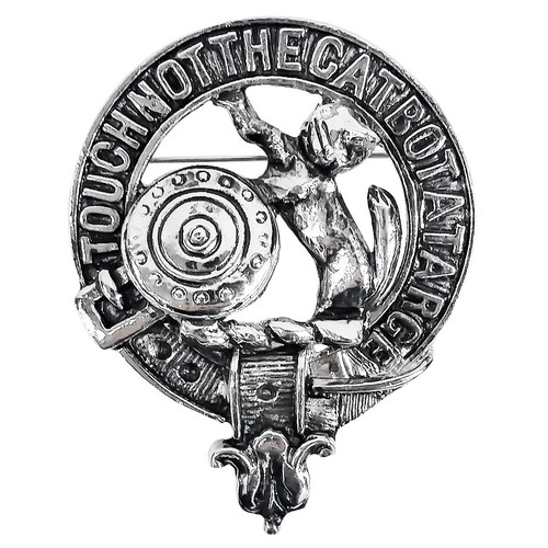 Art Pewter Clan Crest Cap Badge/Brooches - In-Stock Special Sale - Picture 2 of 3