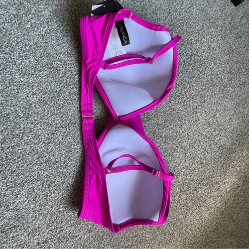 LA BLANCA SCHULTERFREIES DREIECK TOP Orchideenpink 16 - Bild 3 von 6