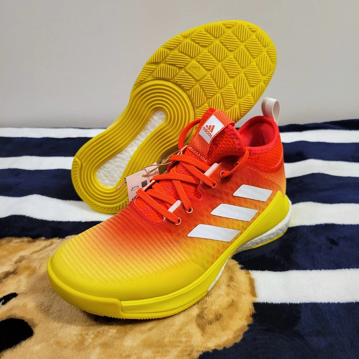 yellow adidas volleyball shoes