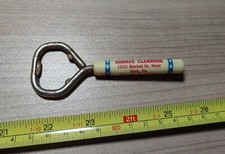 Vintage Sharps Cleaners York PA Advertising Bottle Opener