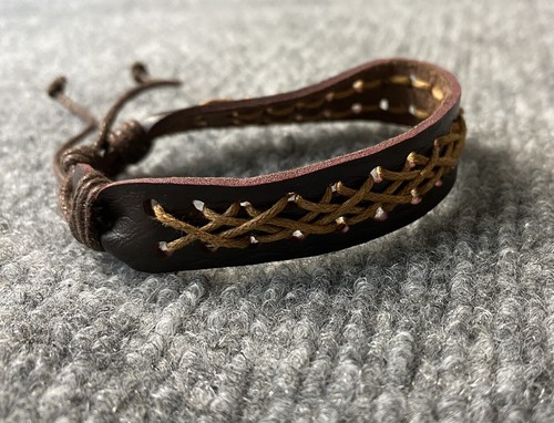 Juego de 3 Pulseras de Cuero Trenzado para Hombres Marrón Negro Ajustable Surfer Boho Pesca - Imagen 5 de 8