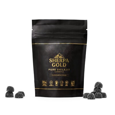 Pure Himalayan Shilajit Gummies   250mg Natural Energy, Immune & Brain Support