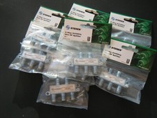 Lot of 10 4-Way Mini RF coaxial TV Television Cable UHF Signal Splitters
