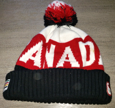 CANADA red black white KNIT WINTER HAT MEN WOMEN OLYMPICS HUDSON