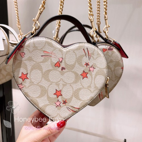 Neu mit Etikett Coach Herz Umhängetasche Valentinstag - Bild 63 von 108