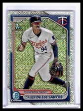 2024 Bowman Chrome #BCP-185 Daiber De Los Santos Prospects Mojo Refractors