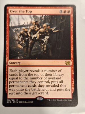 #ad #ad Over the Top The Brothers#x27; War Magic the Gathering MTG Nice $1.39