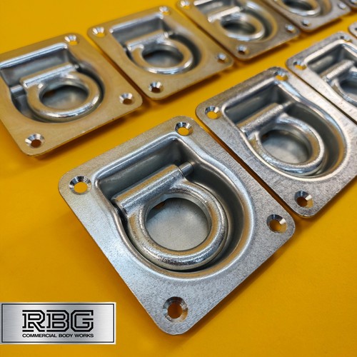 10x Recessed Lashing Rings Tie Down Anchor Zinc Plated Truck Trailer Horsebox... - Picture 6 of 18