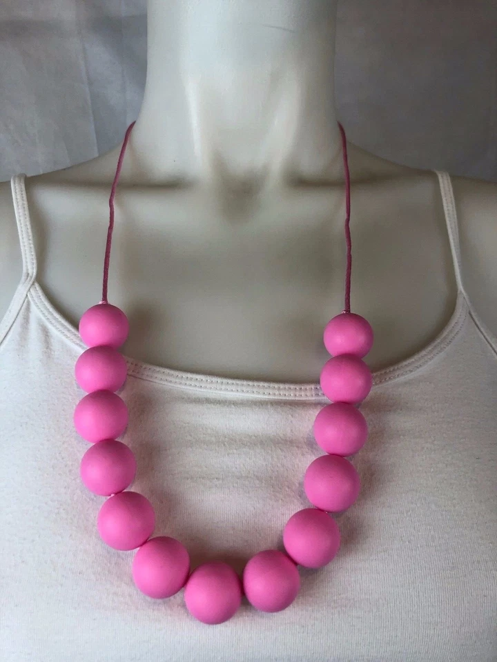 Baby Silicone Teething Necklace for Mom to Wear BPA Free FDA APVD Pick Color #4 - Image 3 of 4