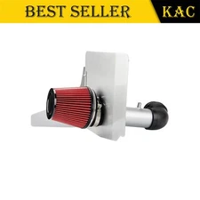 Red 3.5" Cold Air Intake Kit +Heat Shield For Camaro 3.6L V6 2012 -2014 2015